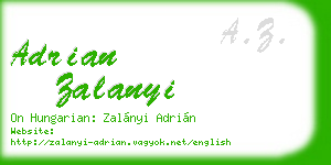 adrian zalanyi business card